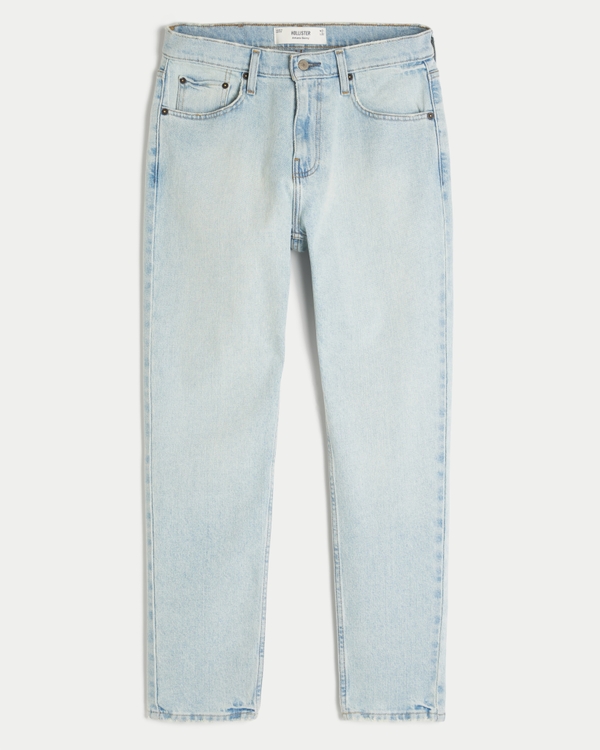 Light Wash Athletic Skinny Jeans, Light view 1