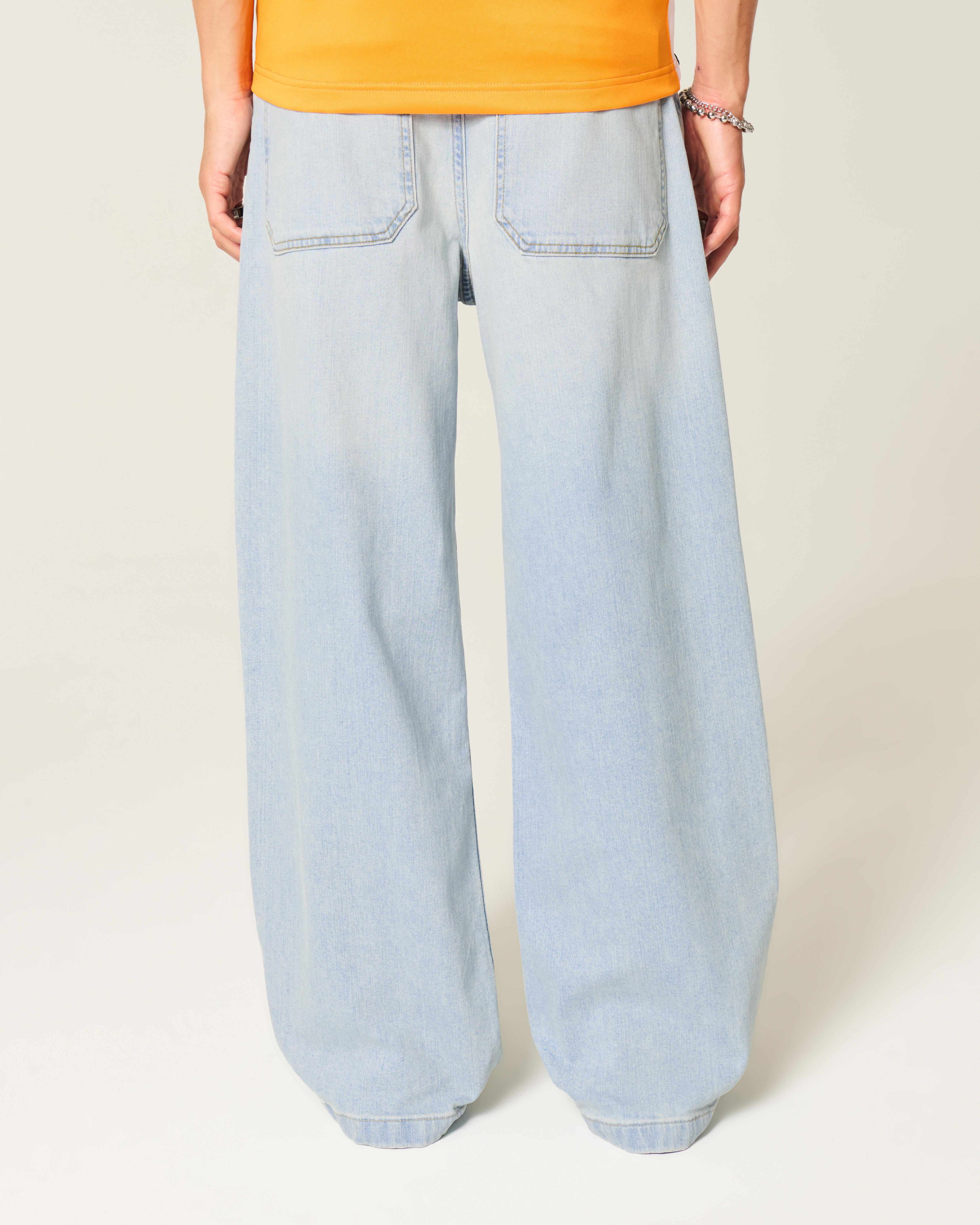 Light Wash Super Baggy Jeans