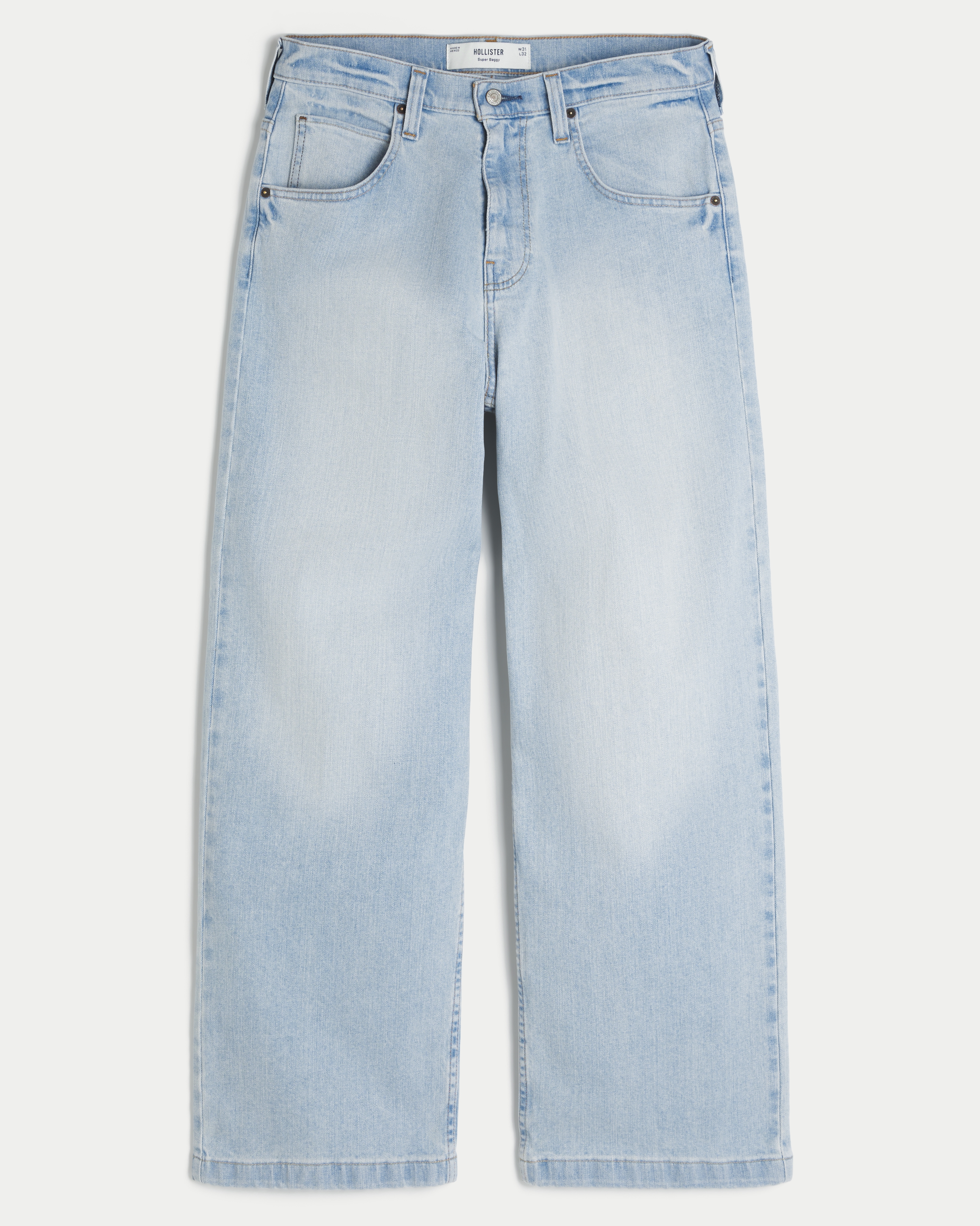 Light Wash Super Baggy Jeans