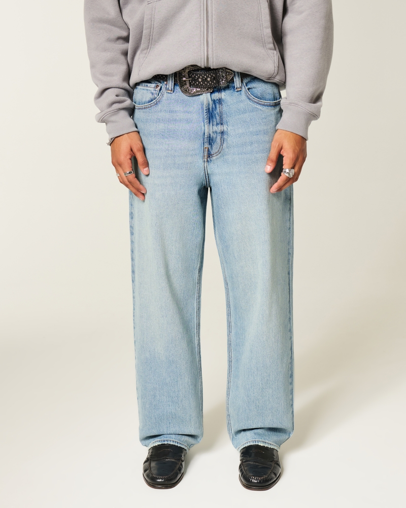 Spider Embroidery Baggy Jeans