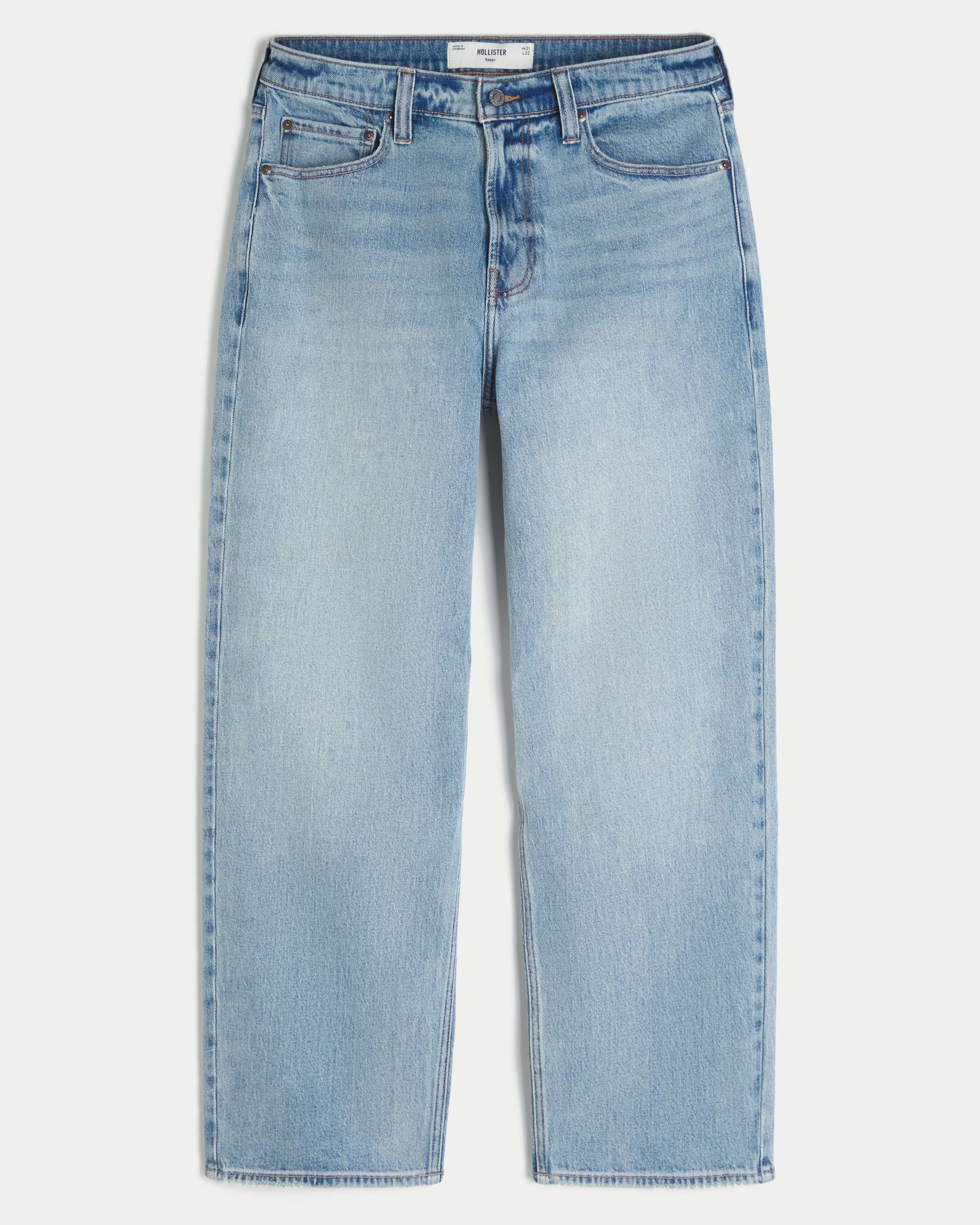 Spider Embroidery Baggy Jeans
