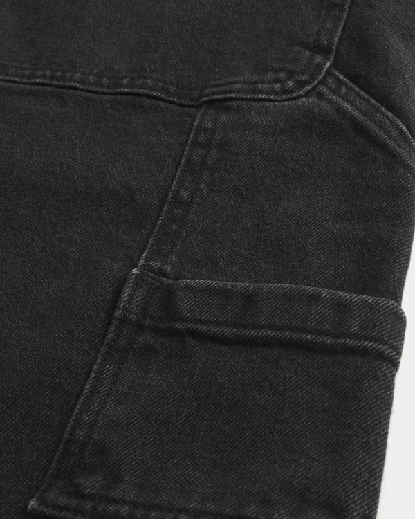 Washed Black Baggy Painter Jeans