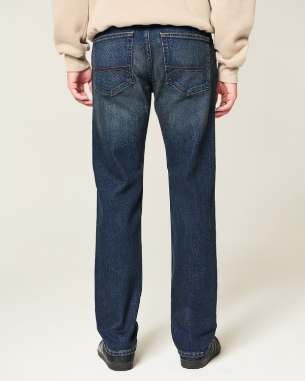 Dark Wash Slim Straight Jeans