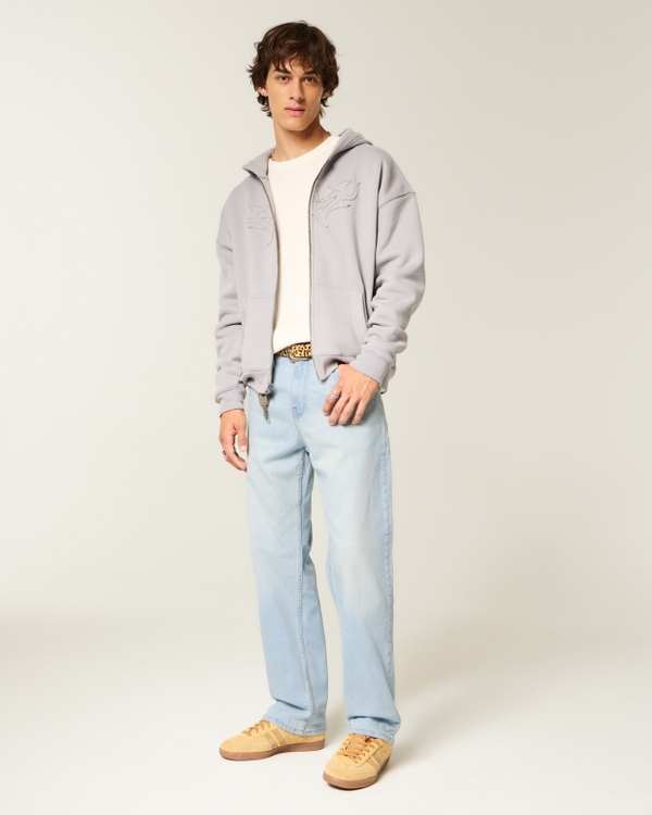 Light Wash Baggy Jeans, Light view 1