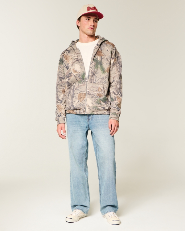 Medium Wash Baggy Jeans, Medium view 1