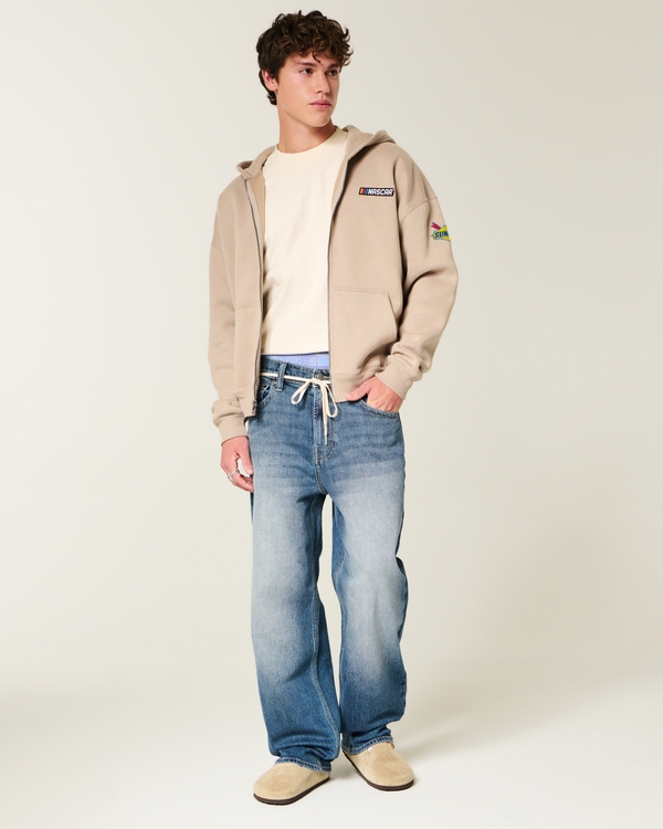 Dark Wash Baggy Jeans, Dark view 1