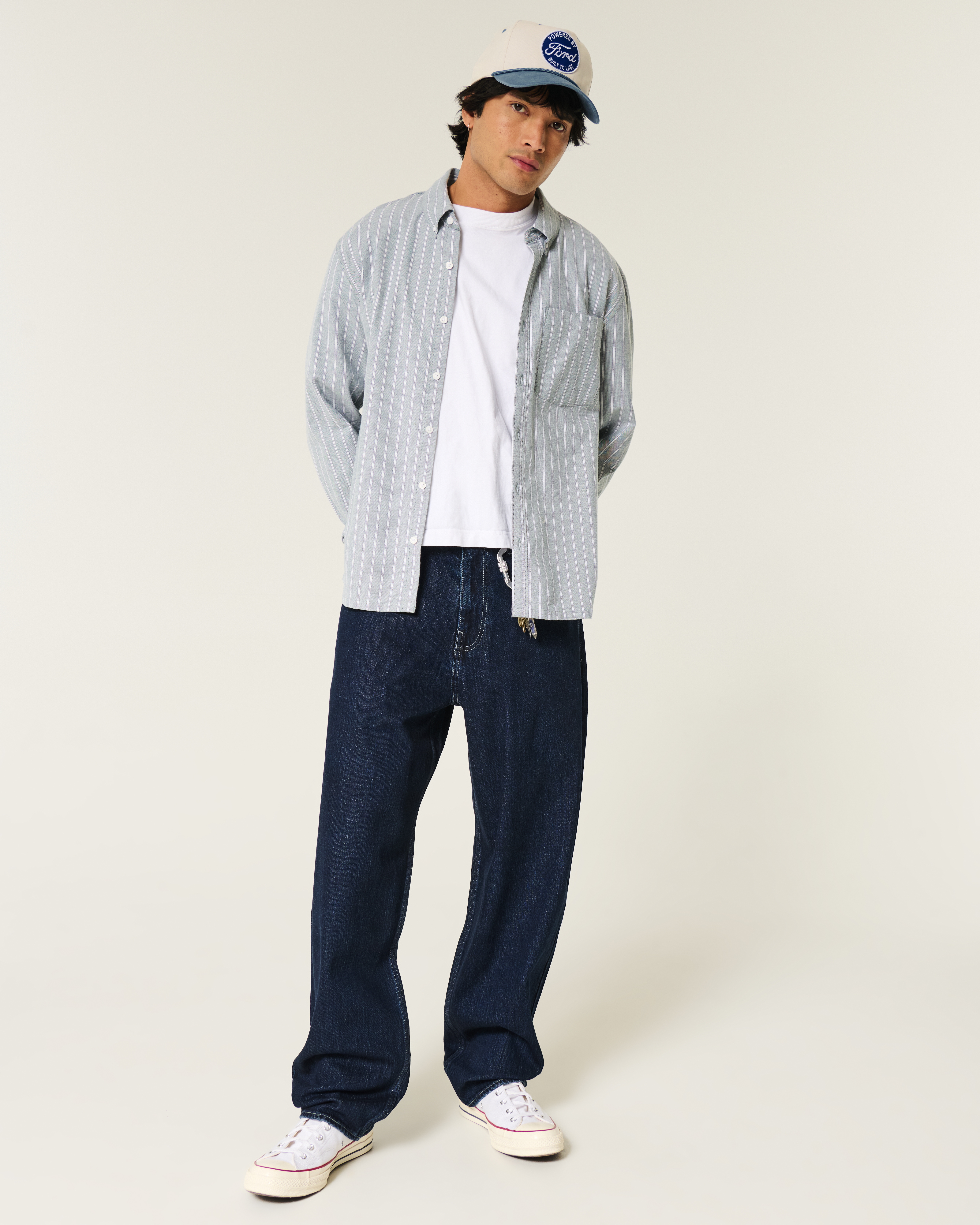Dark Wash Baggy Skater Jeans