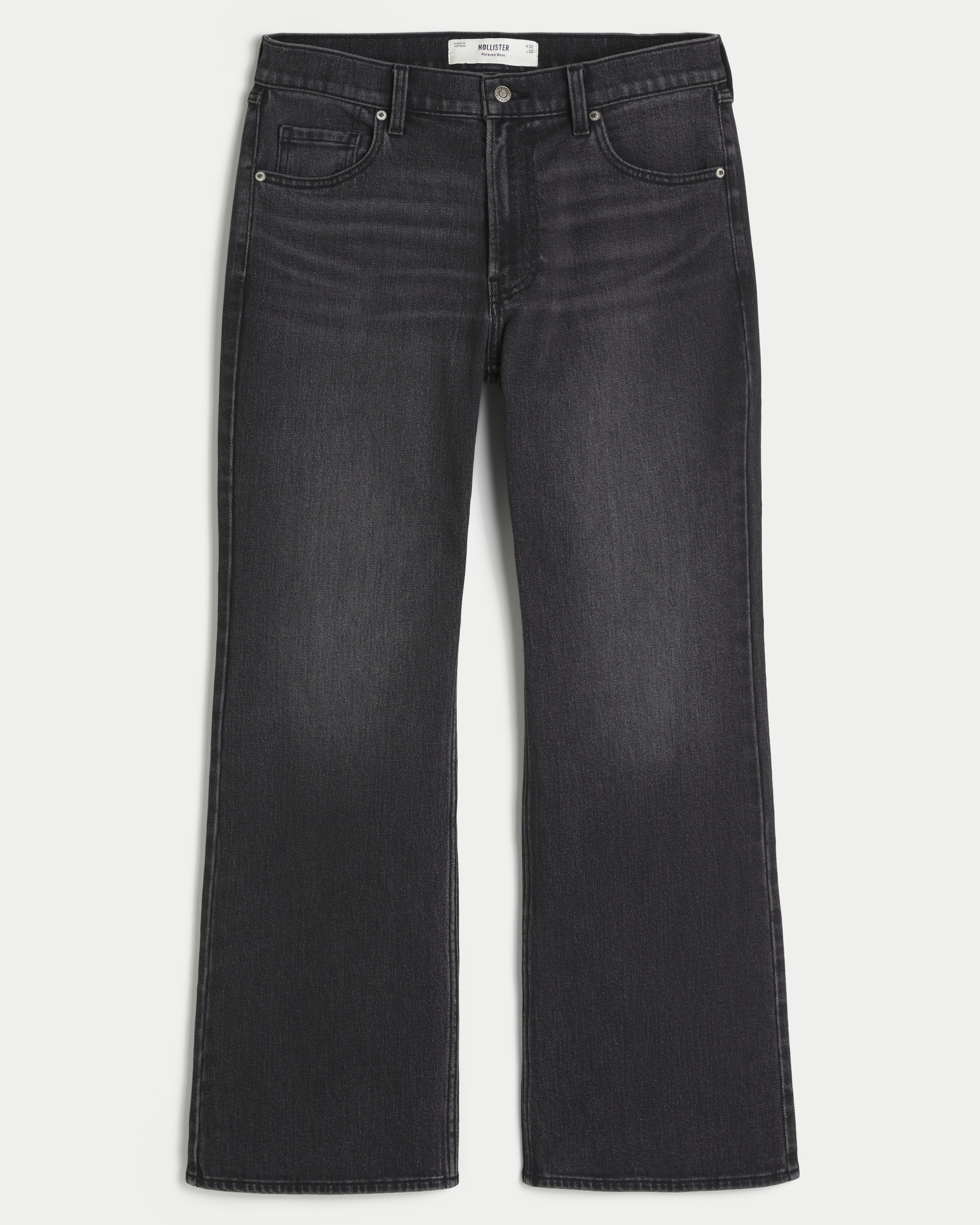 Washed Black Relaxed Boot Jeans