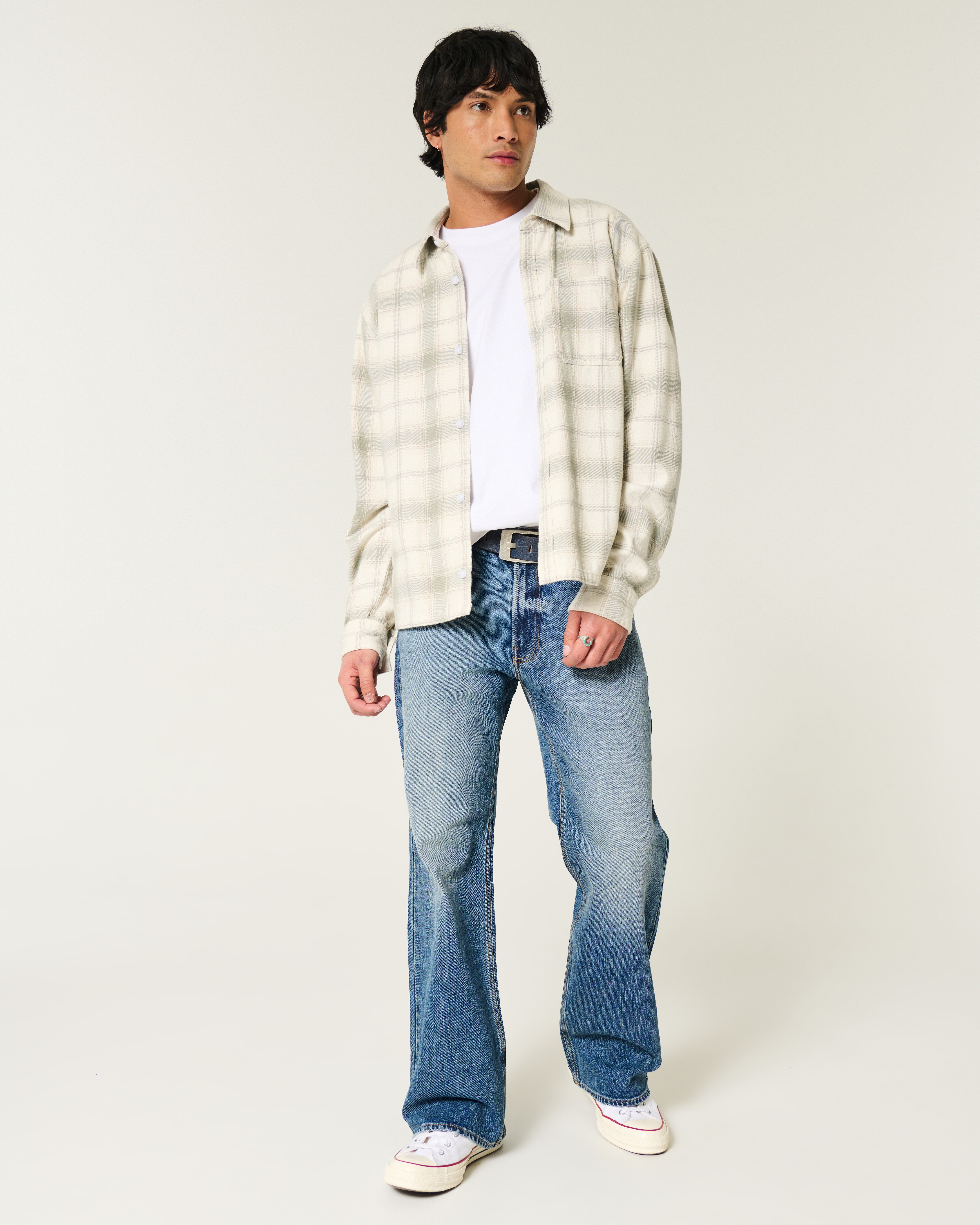 Medium Wash Relaxed Boot Jeans