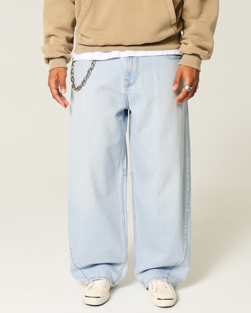 Light Wash Barrel Jeans