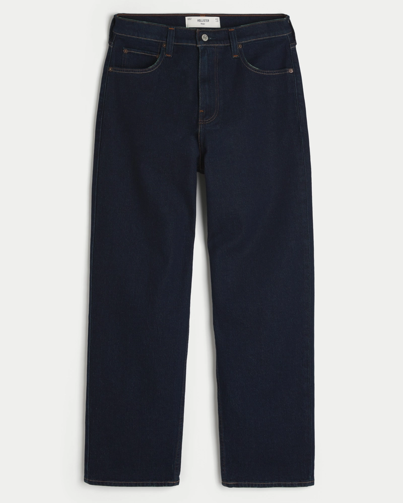 Dark Rinse Wash Baggy Jeans