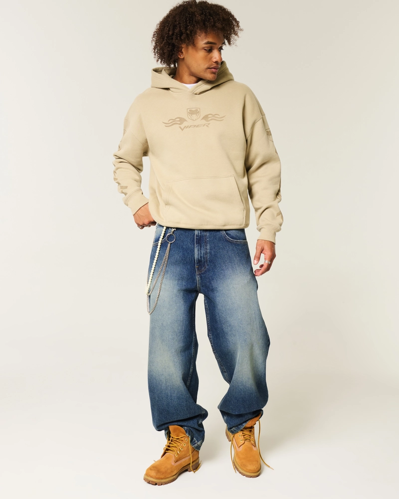 Dark Wash Super Baggy Jeans