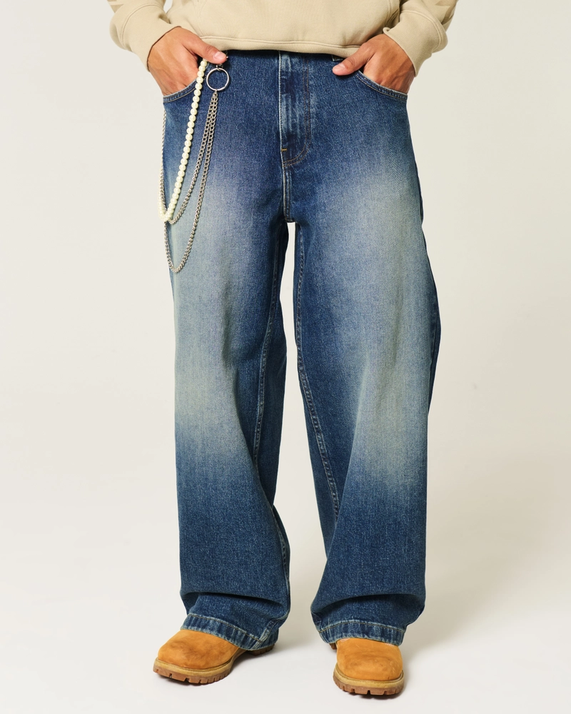 Dark Wash Super Baggy Jeans