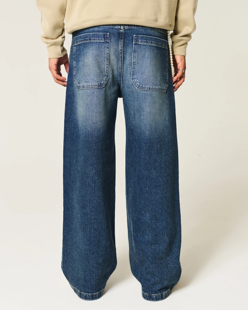 Dark Wash Super Baggy Jeans
