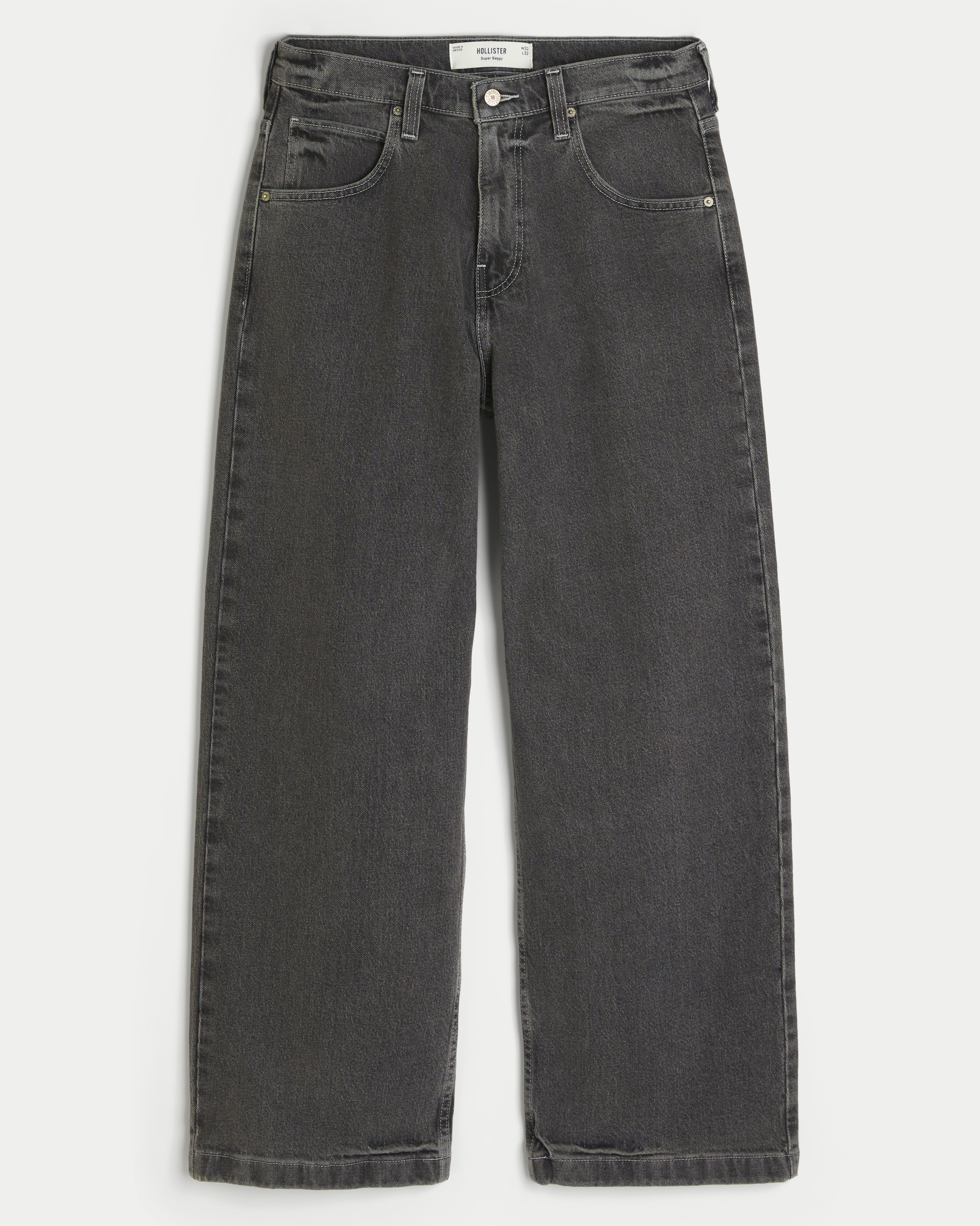 Washed Black Super Baggy Jeans