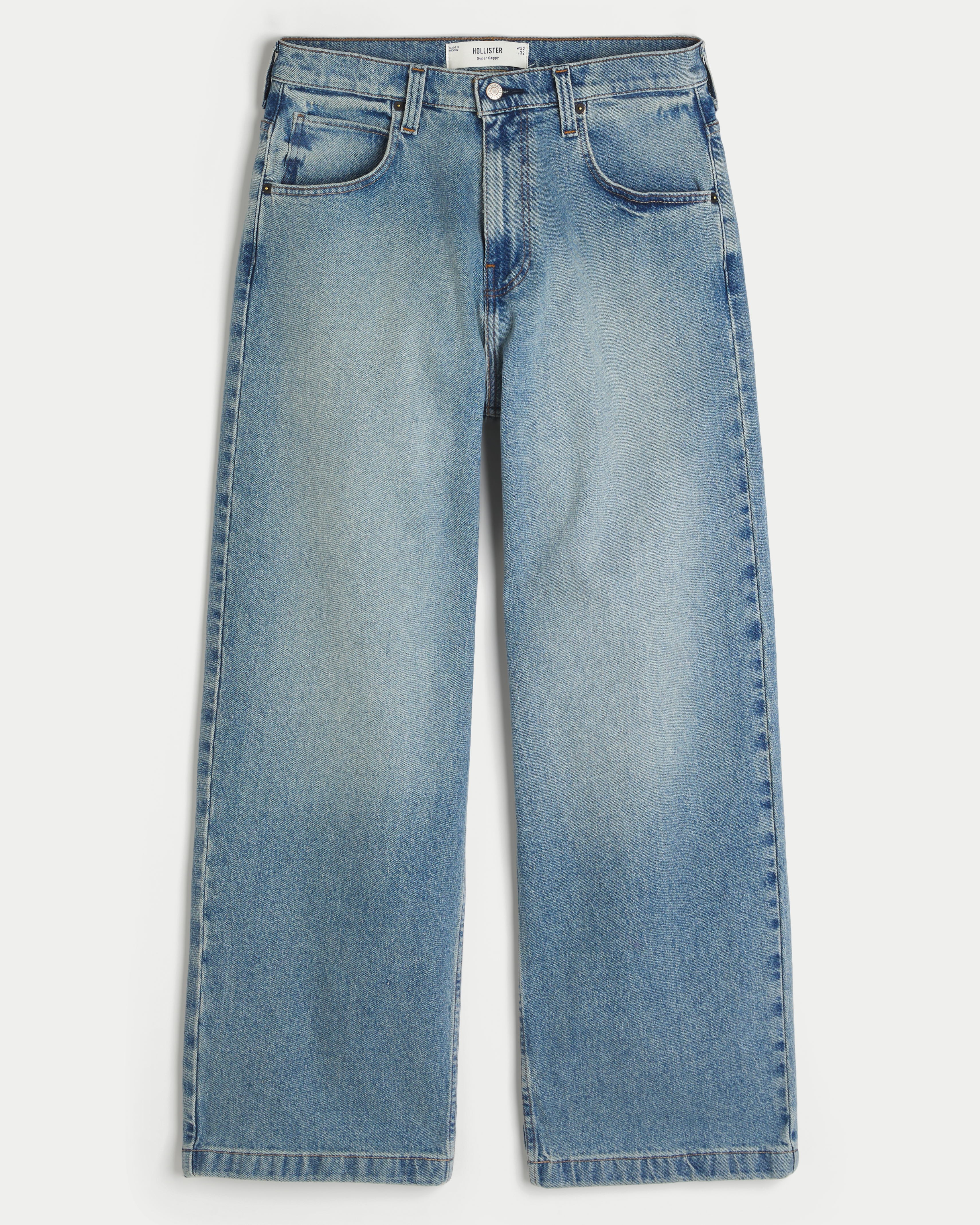 Medium Wash Super Baggy Jeans