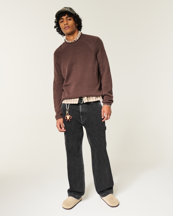 Men's Black baggy Painter Jeans | Men's Bottoms | HollisterCo.com