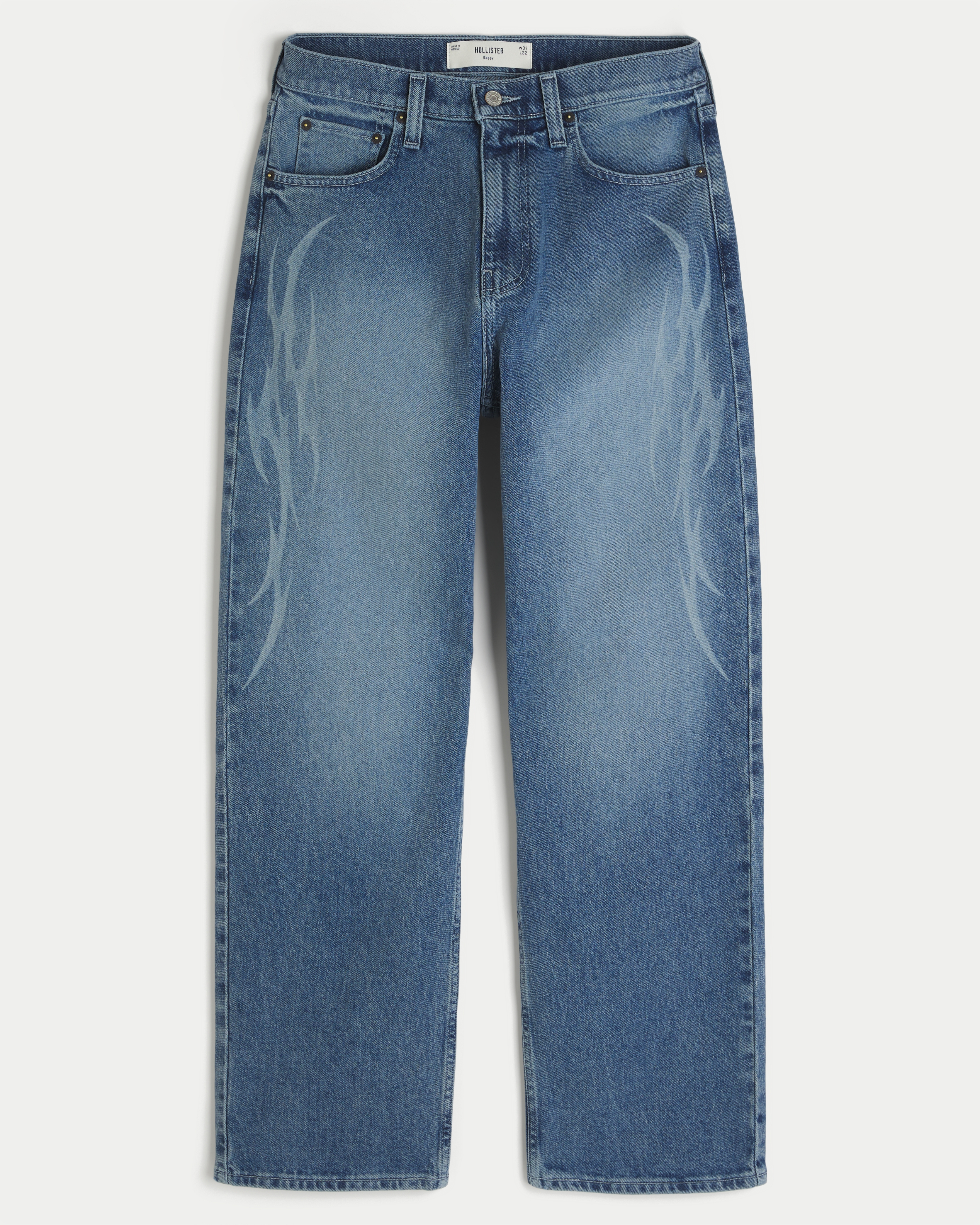 Graphic Baggy Jeans