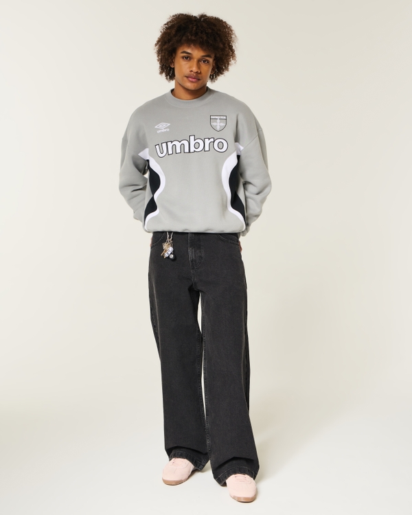 Black Super Baggy Jeans, Black view 1