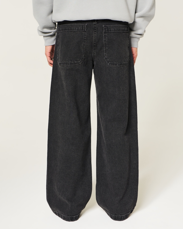 Black Super Baggy Jeans