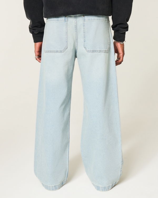 Men's Light Wash Super Baggy Jeans | Men's Clearance | HollisterCo.com