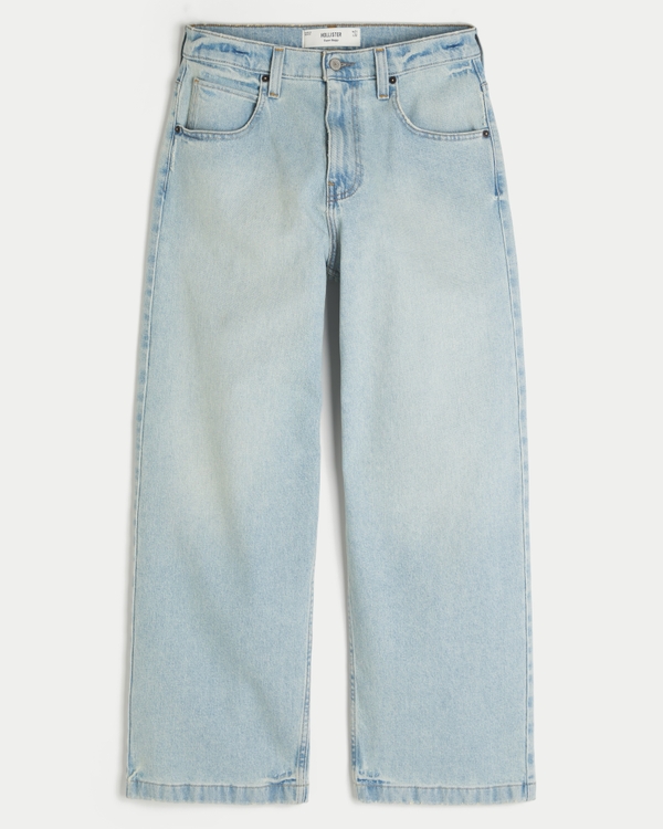 Men's Light Wash Super Baggy Jeans | Men's Clearance | HollisterCo.com