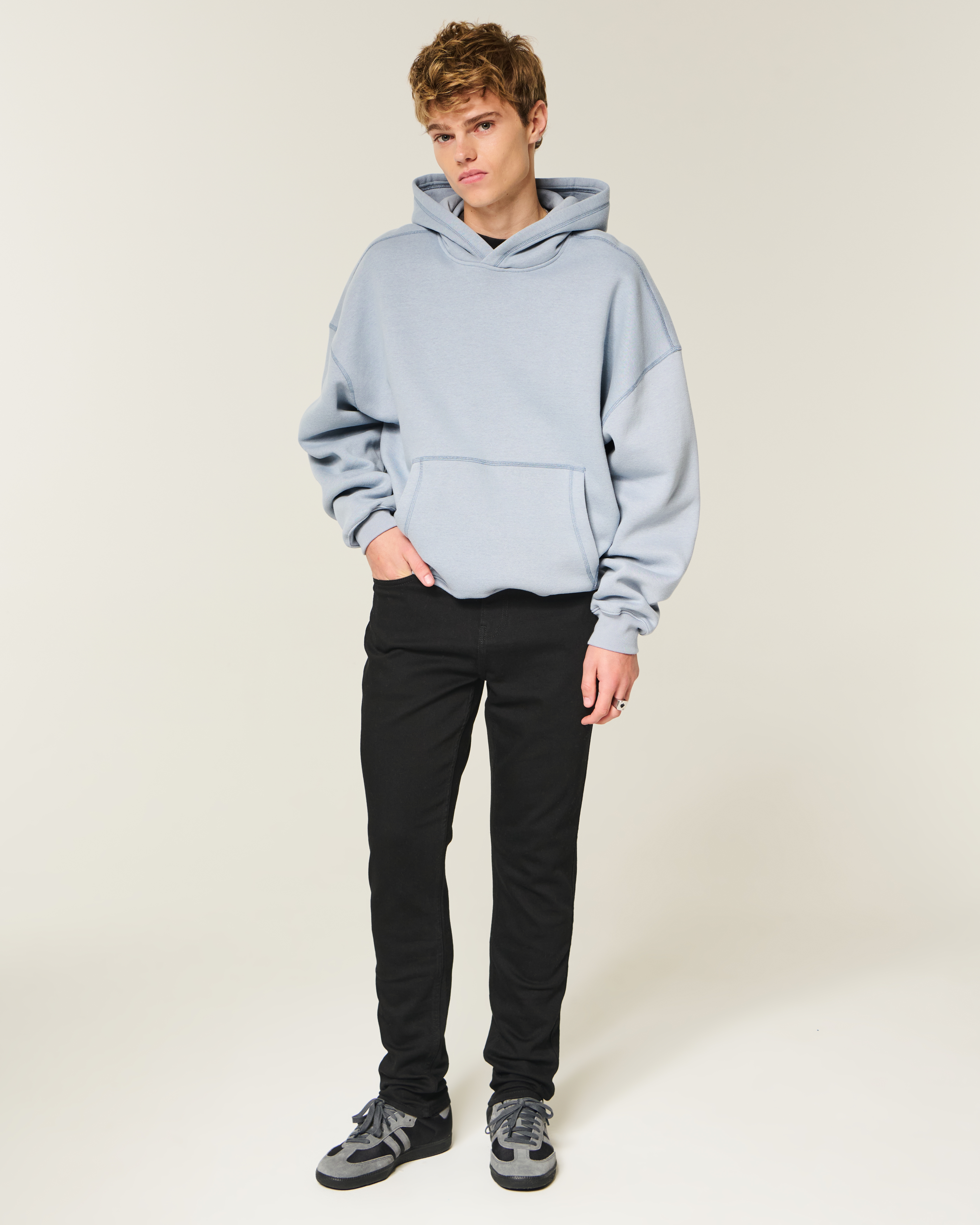 Black No Fade Athletic Skinny Jeans