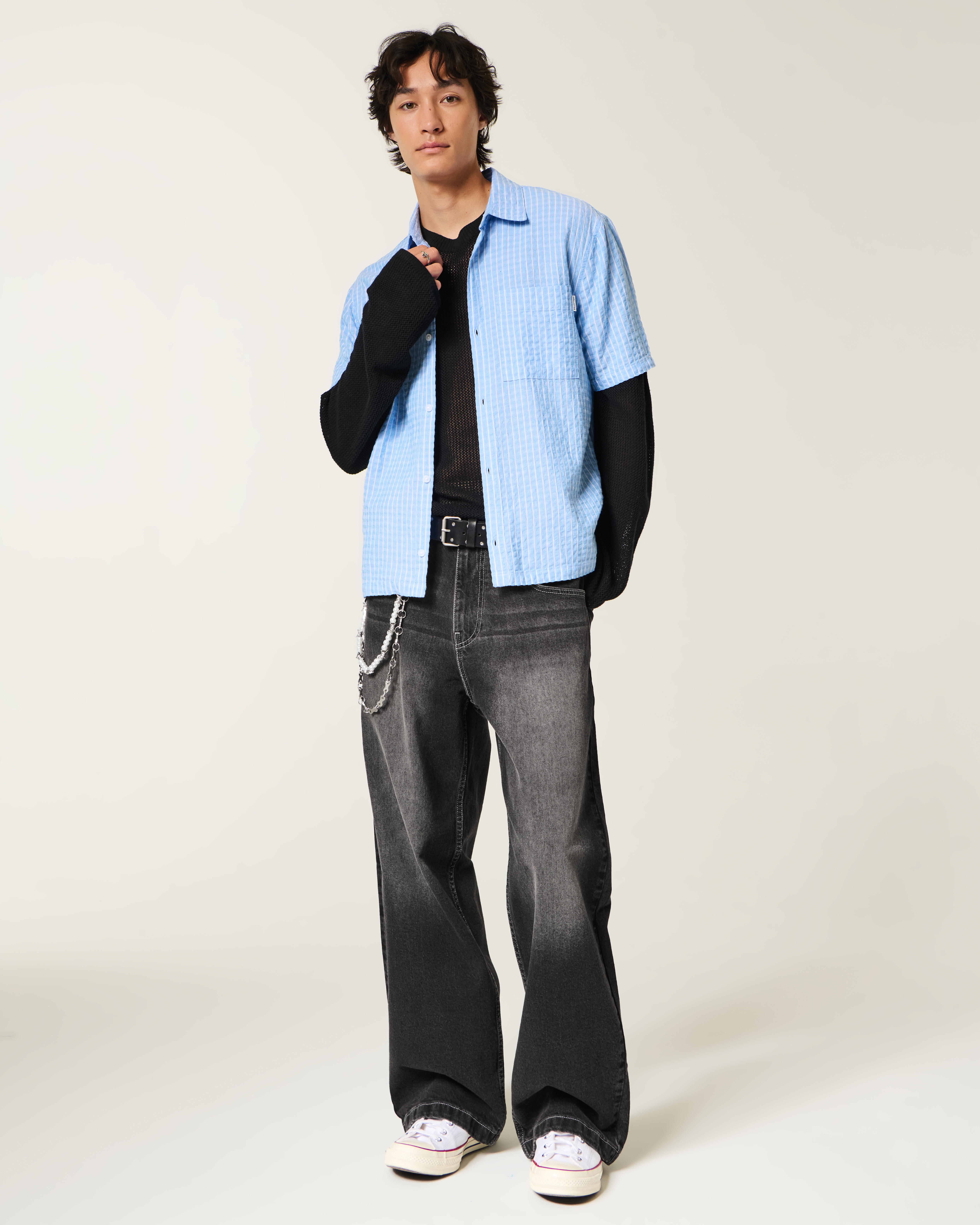 Washed Black Super Baggy Jeans