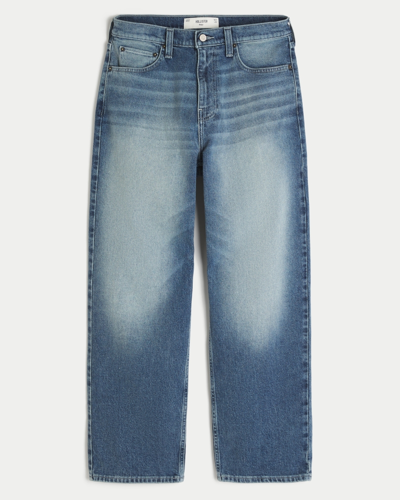 MLVINCE HOLSTER JEANS – INDIGO 30 Men's Indigo Baggy Jeans | Men's Clearance | HollisterCo.com