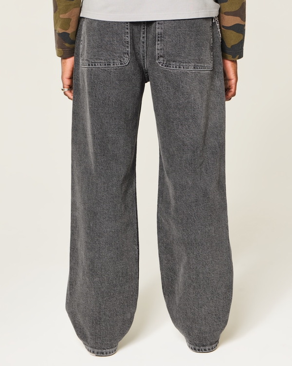 Washed Black Baggy Jeans