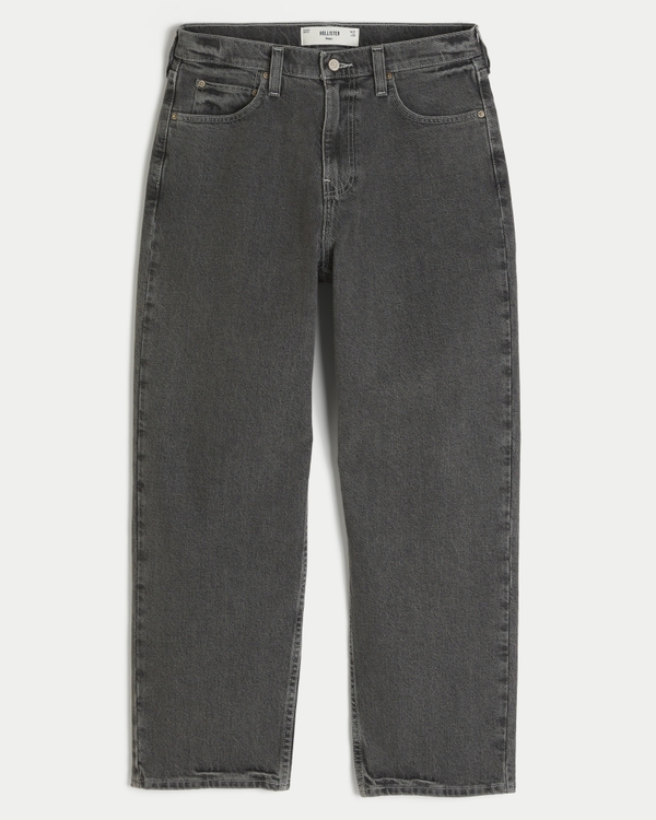 Washed Black Baggy Jeans