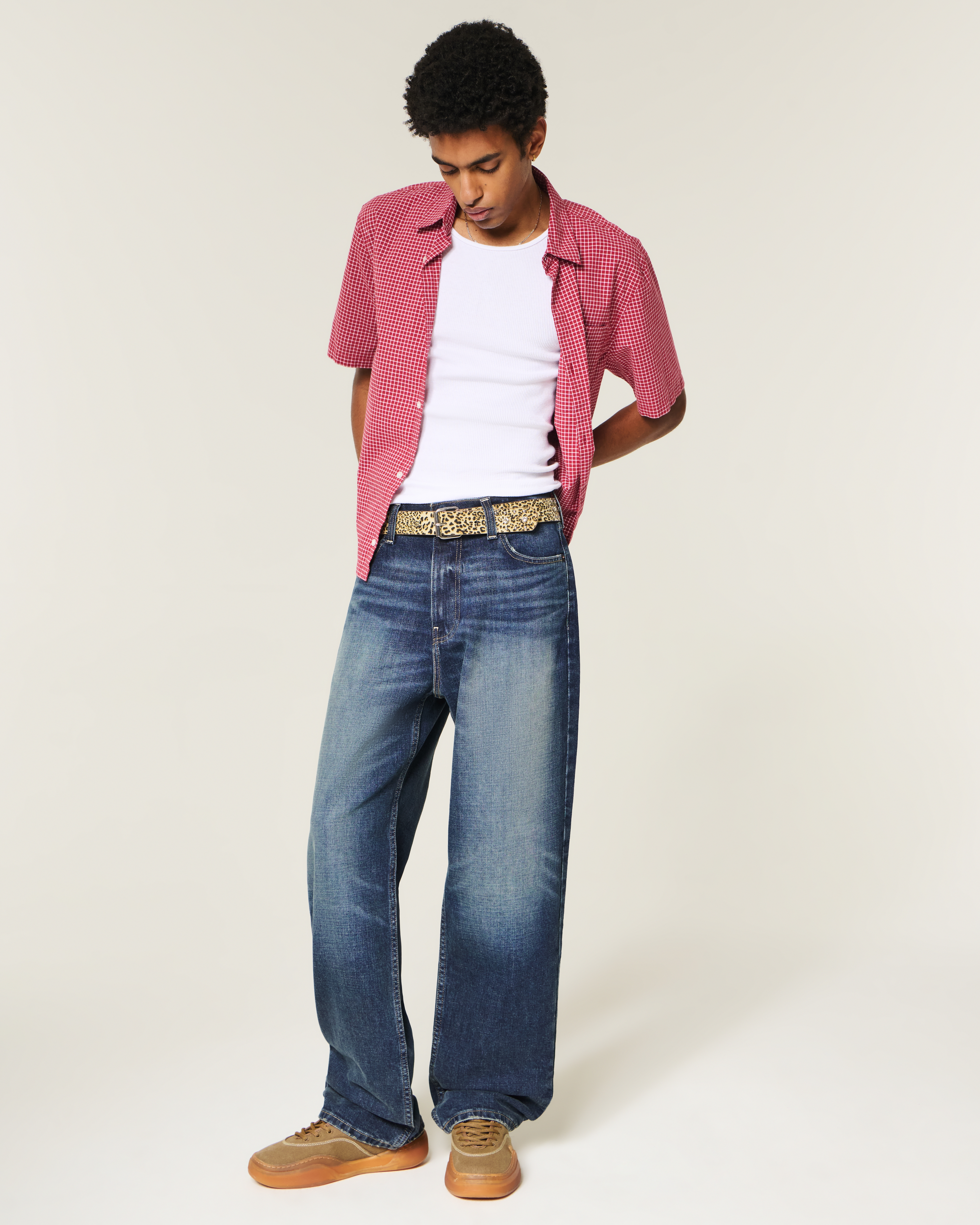 Dark Wash Baggy Jeans