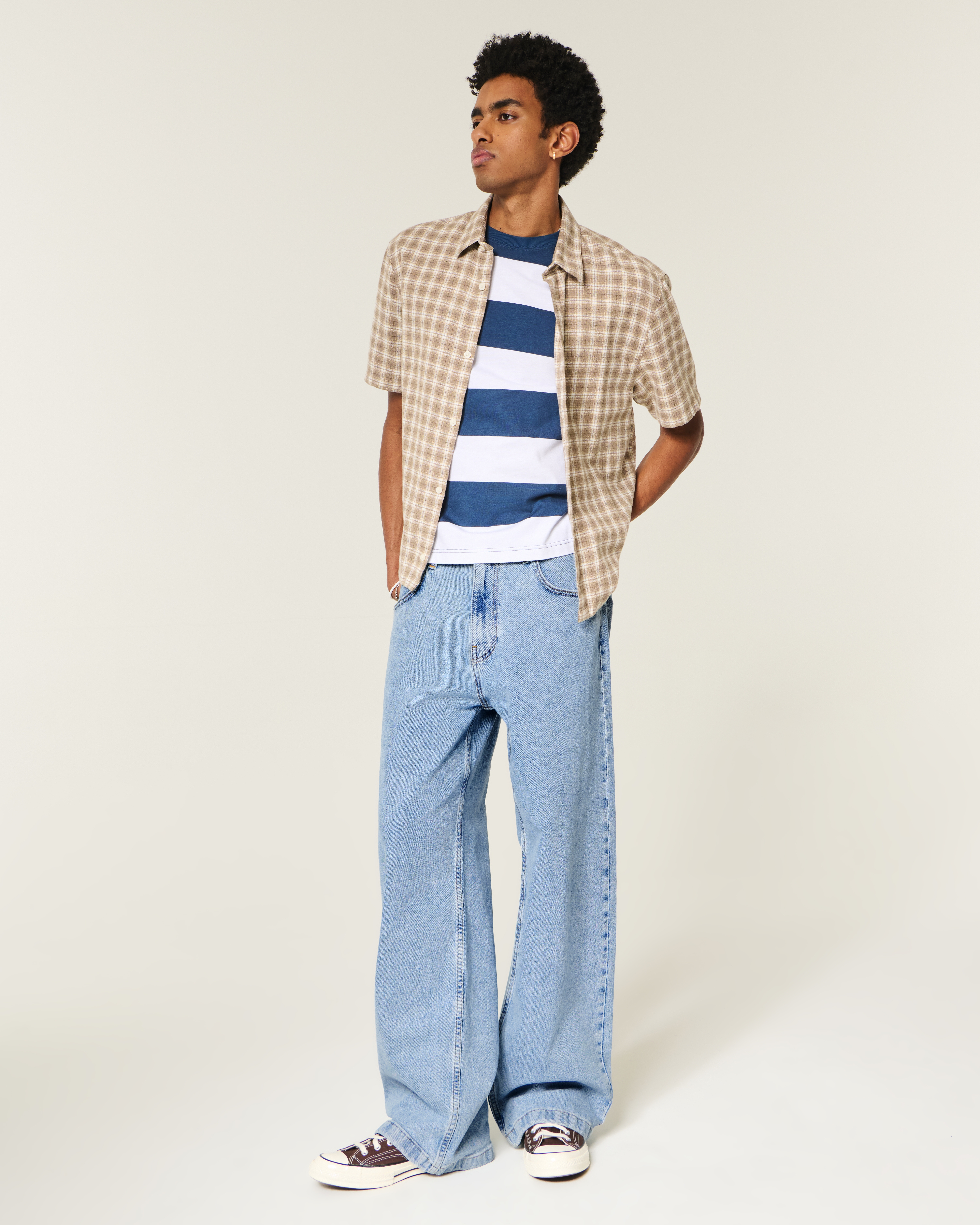 Medium Wash Super Baggy Jeans