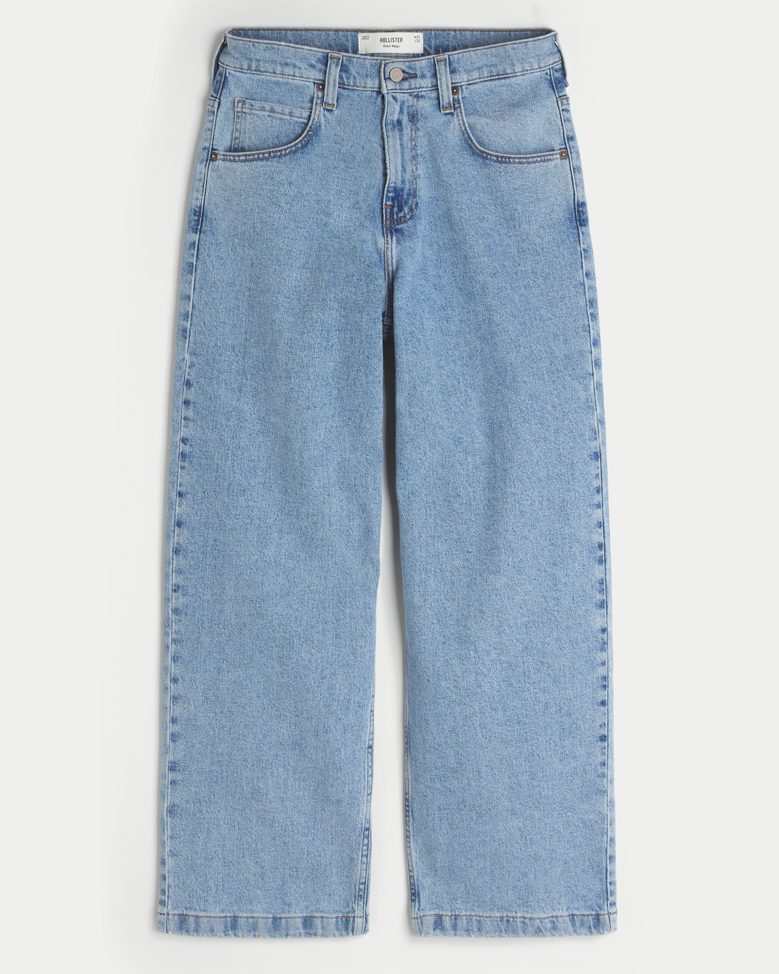 Medium Wash Super Baggy Jeans