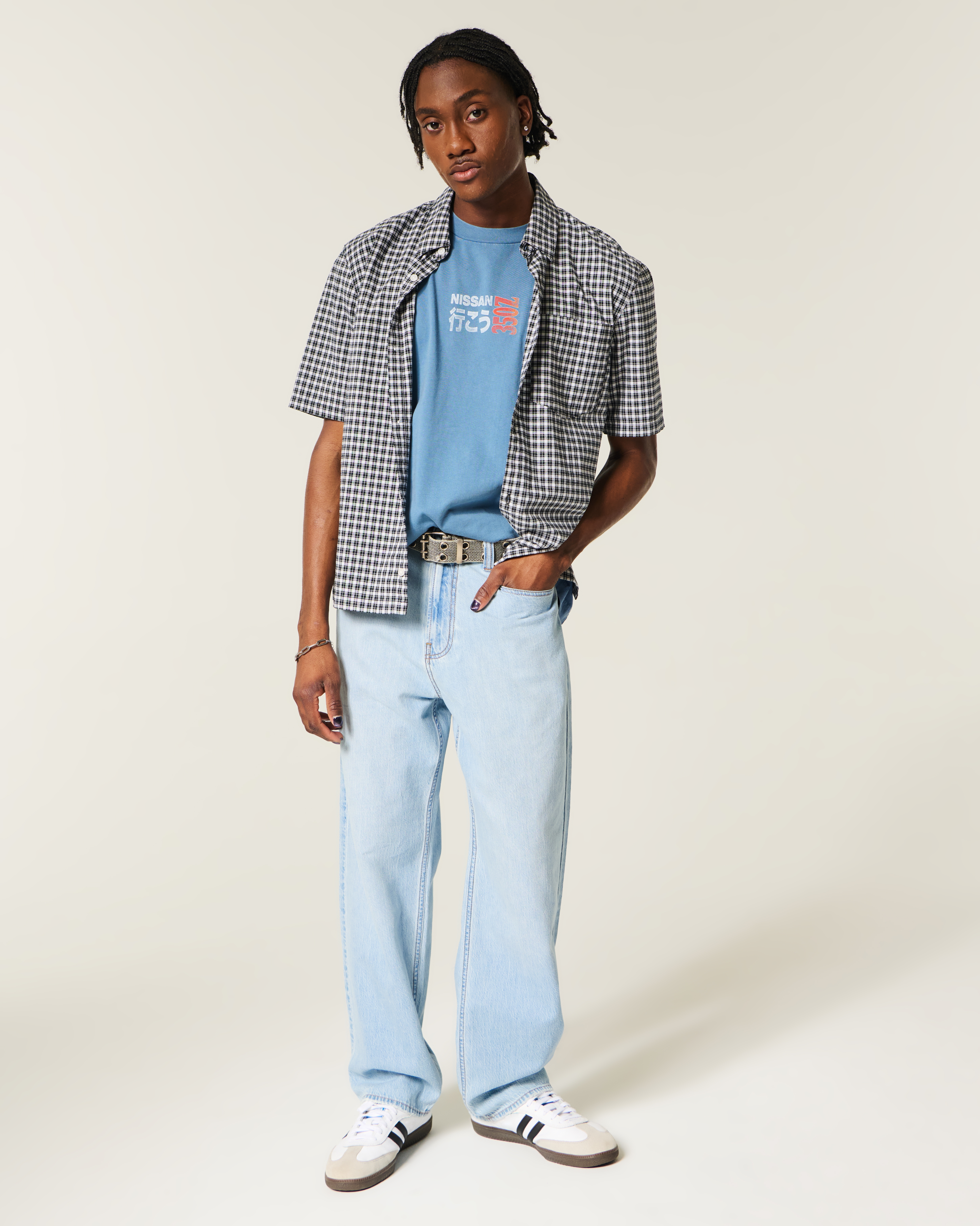 Light Wash Baggy Jeans