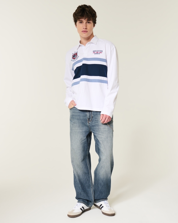 Dark Wash Baggy Jeans, Dark view 1
