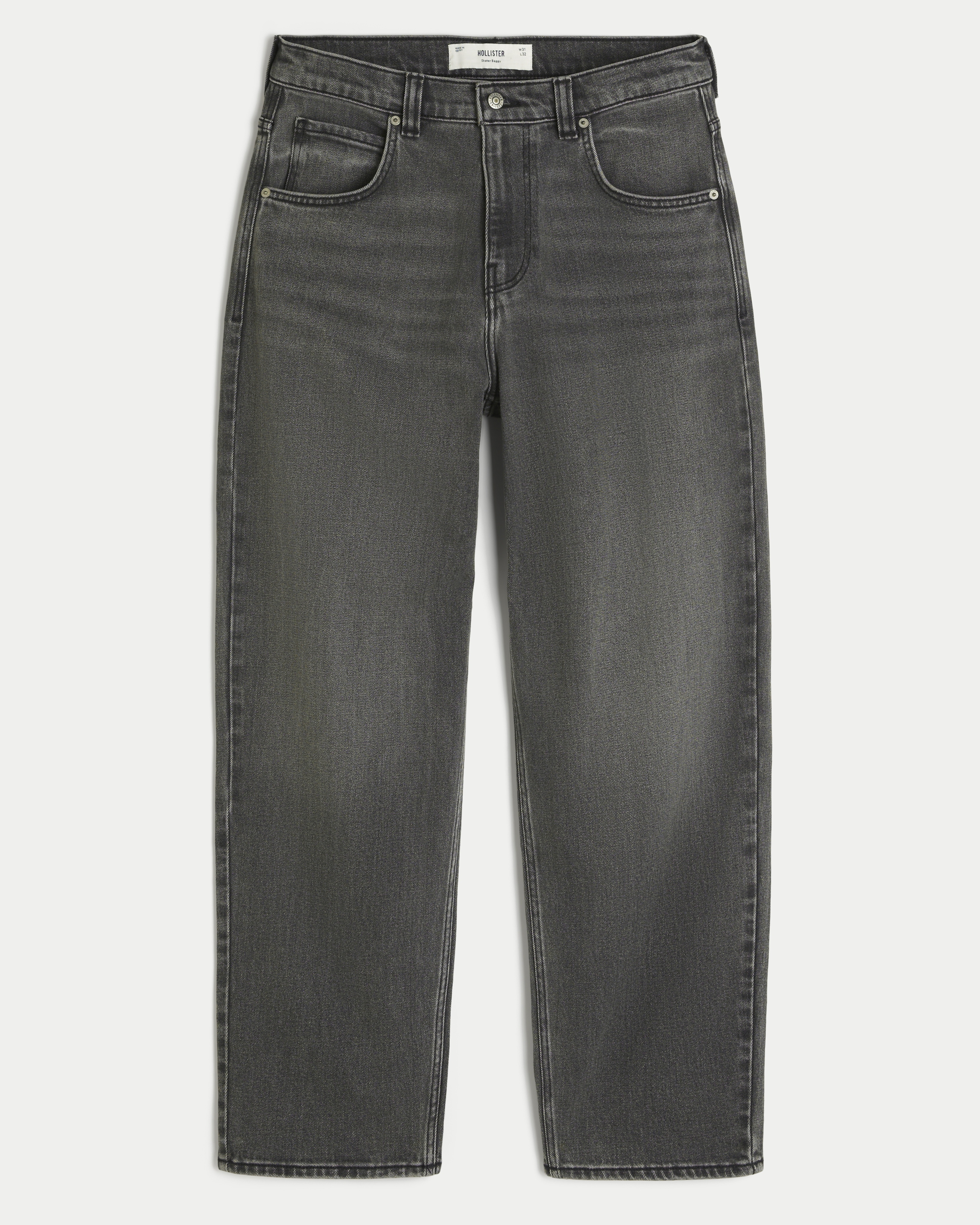 Spider Embroidery Skater Baggy Jeans