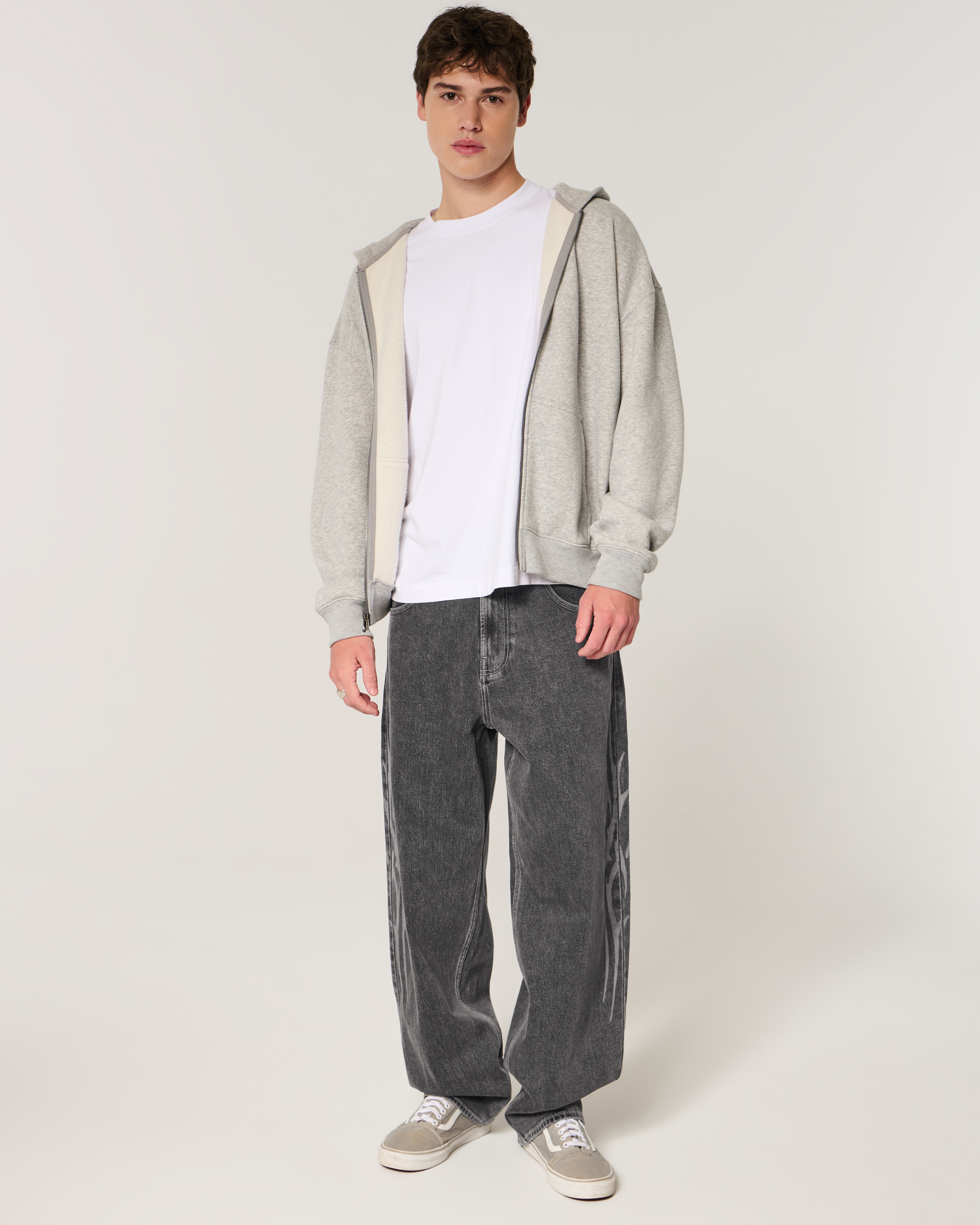 Graphic Skater Baggy Jeans