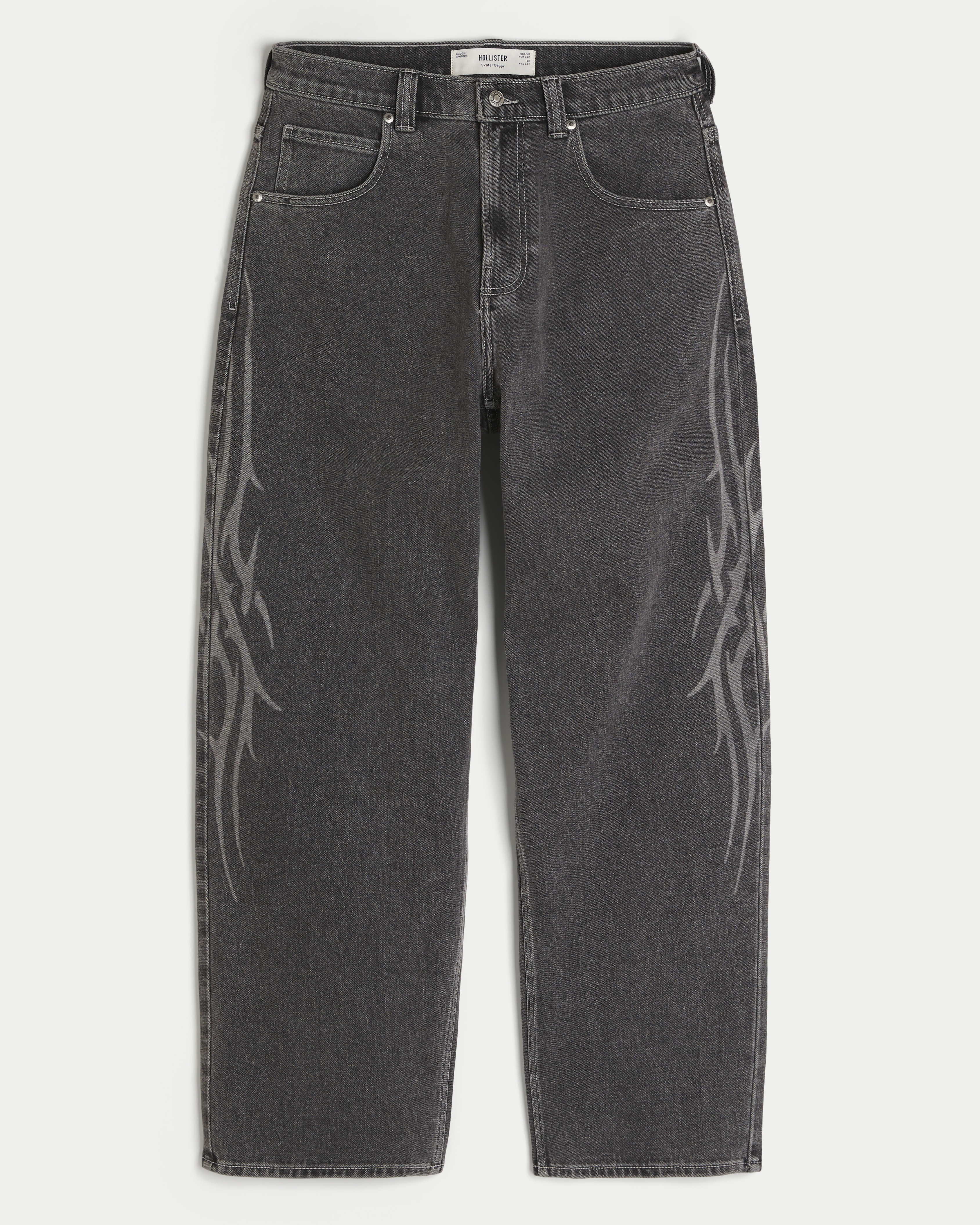Graphic Skater Baggy Jeans