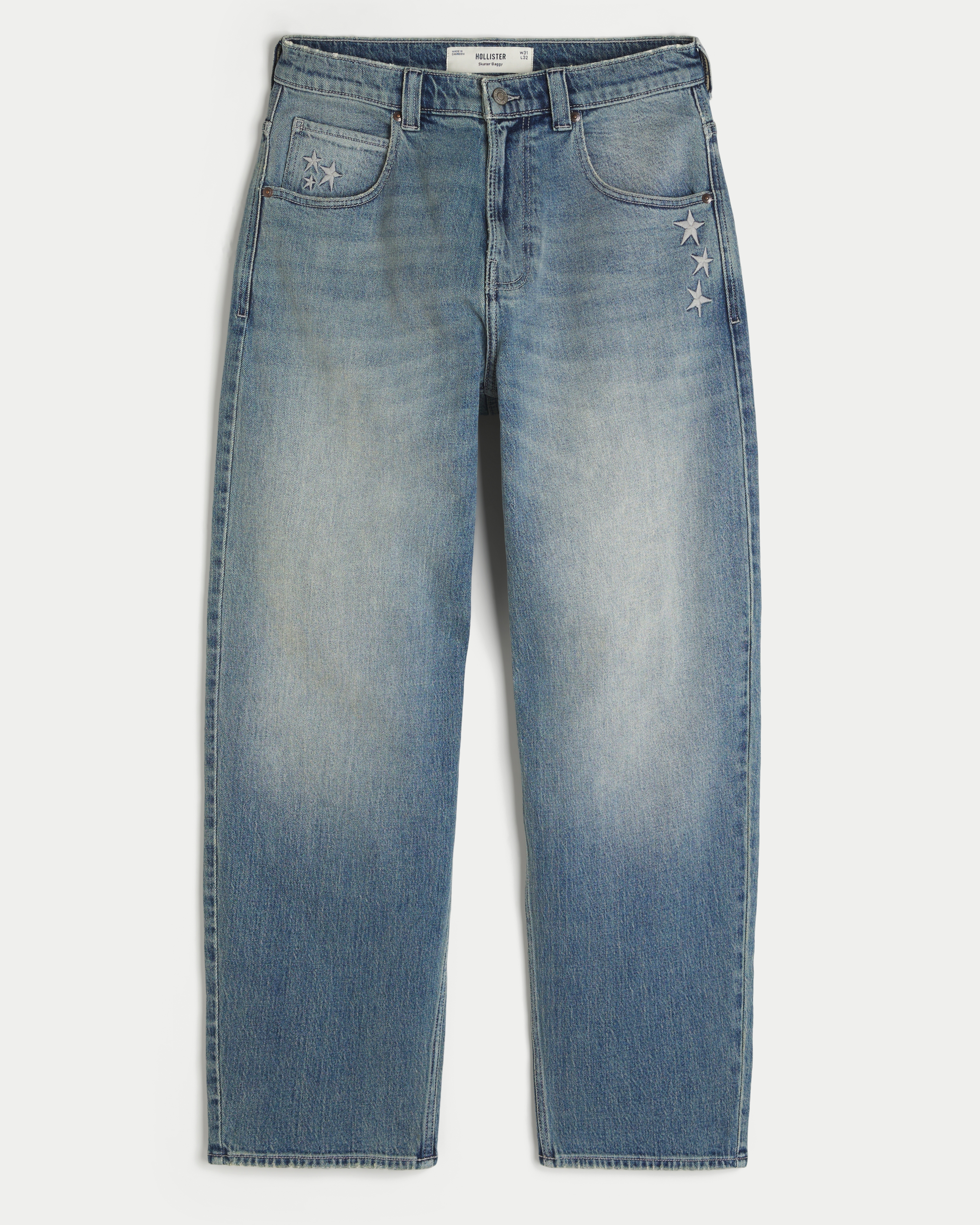 Star Graphic Skater Baggy Jeans