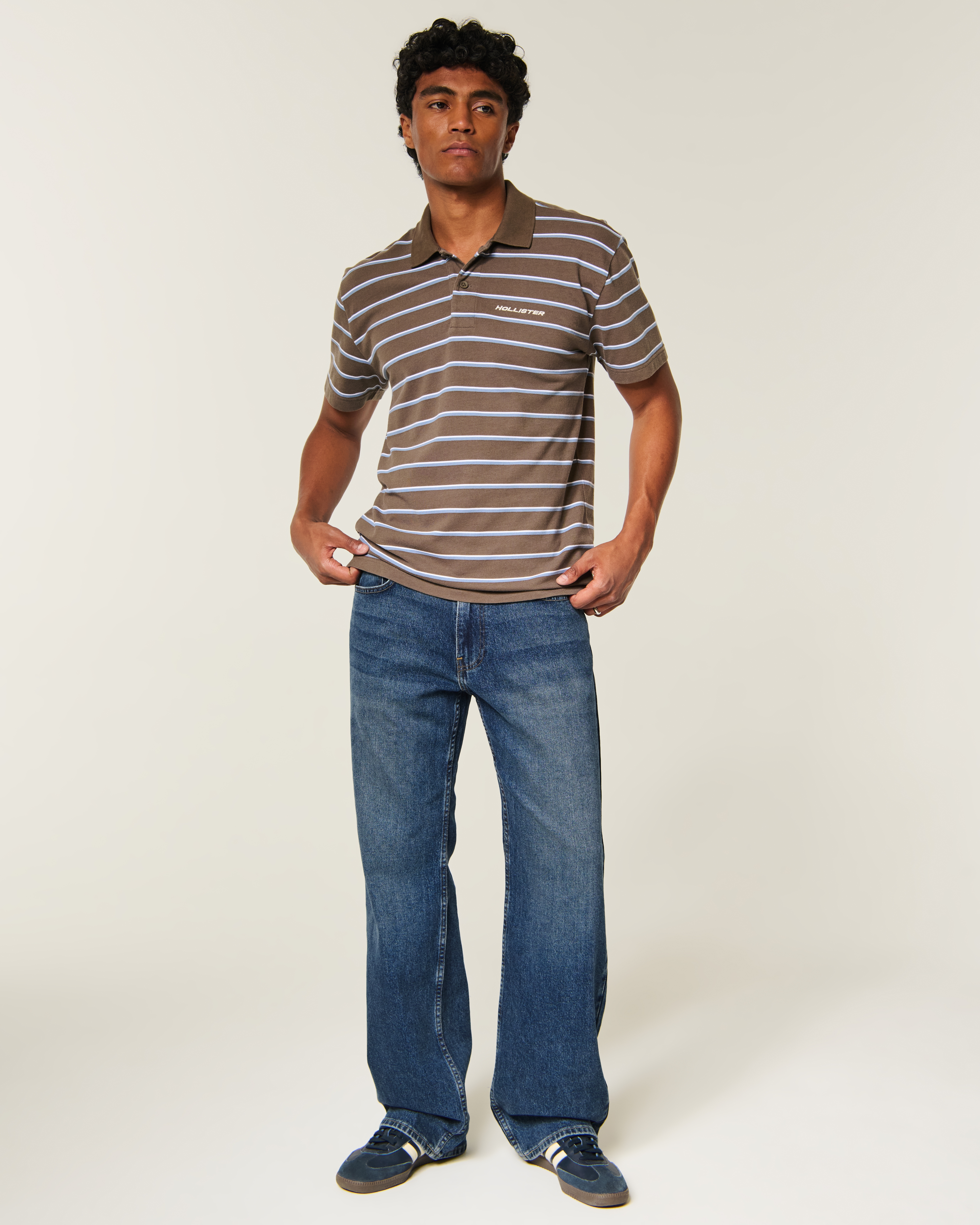 Dark Wash Relaxed Bootcut Jeans