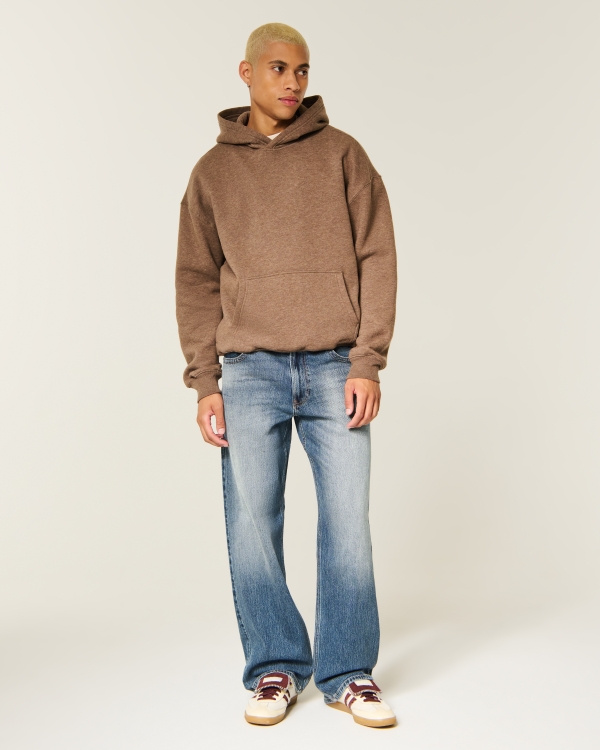 Low-Rise Star Applique Baggy Jeans