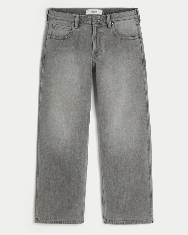 Low-Rise Back Pocket Spider Graphic Baggy Jeans