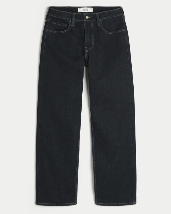 Rinse Wash Relaxed Straight Jeans, Rinse view 1