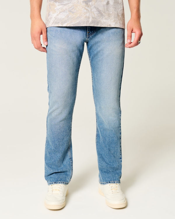 Medium Wash Slim Straight Jeans, Medium view 2