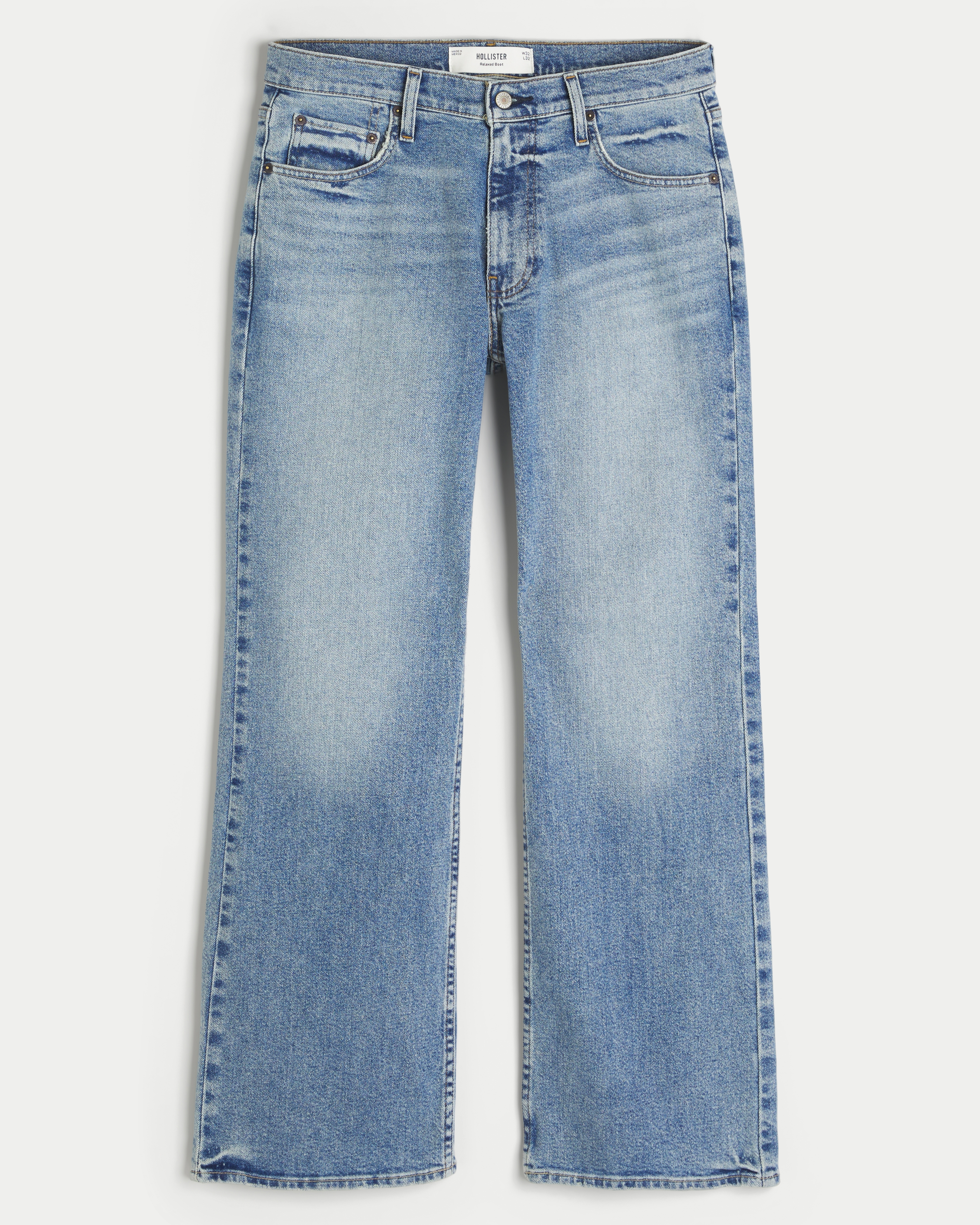 Medium Wash Relaxed Boot Jeans