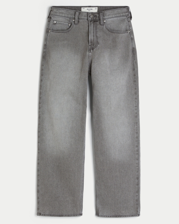 Washed Grey Baggy Jeans, Washed Gray view 1