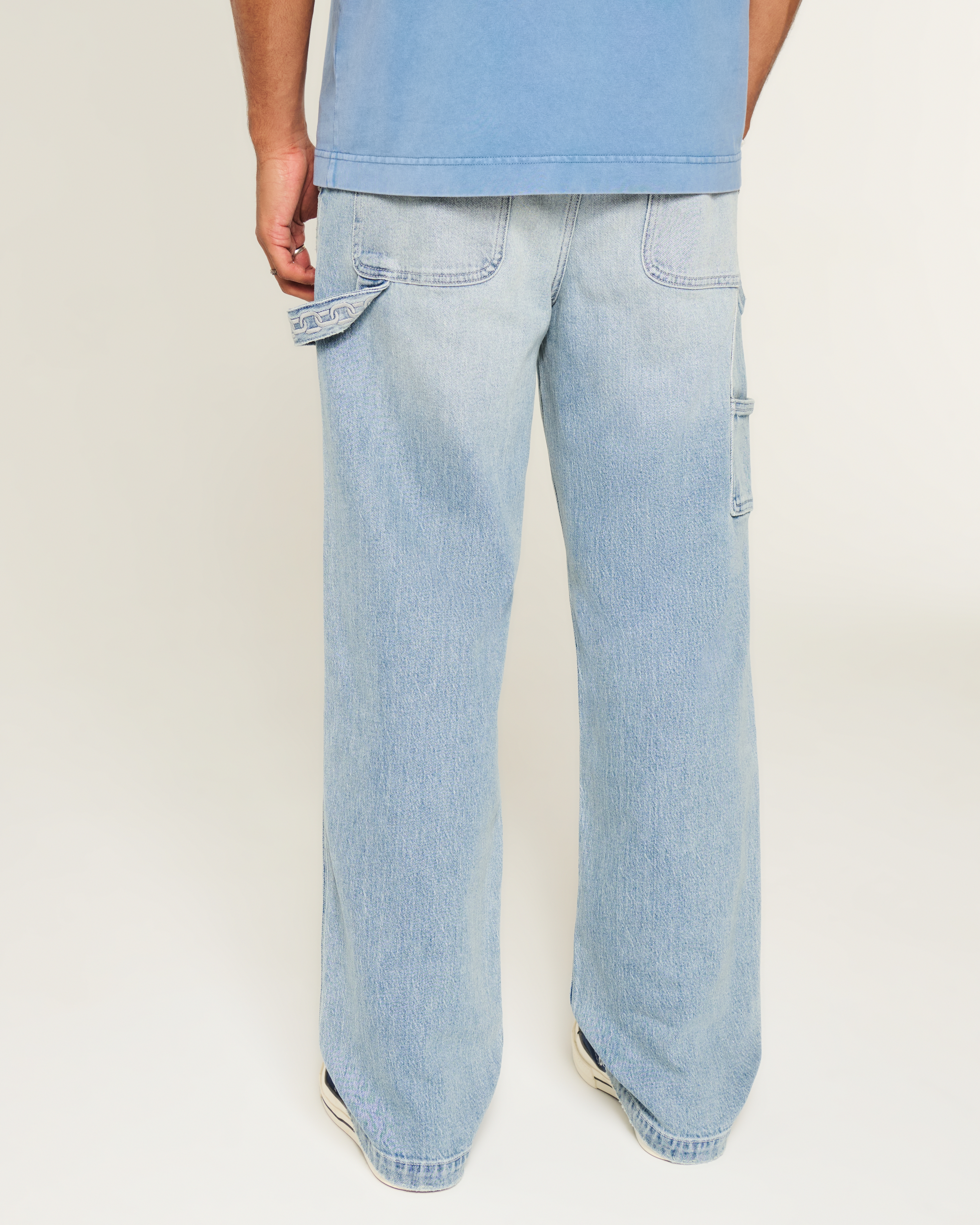 Light Wash Baggy Painter Jeans