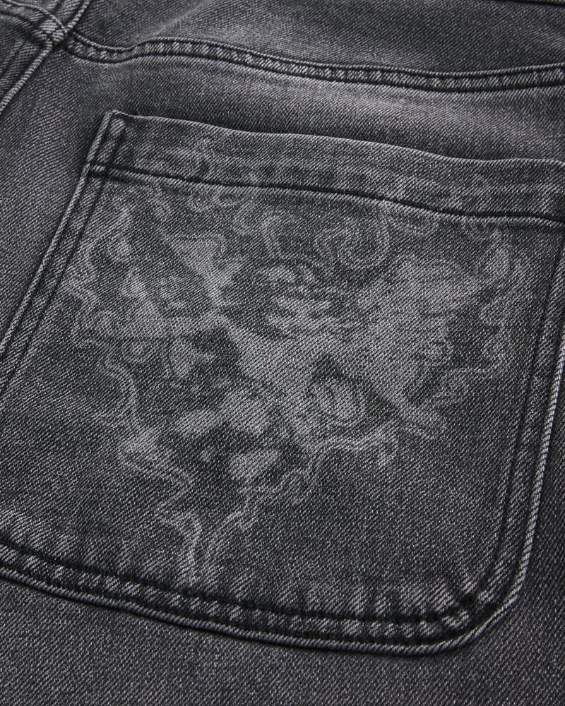 Graphic Baggy Jeans