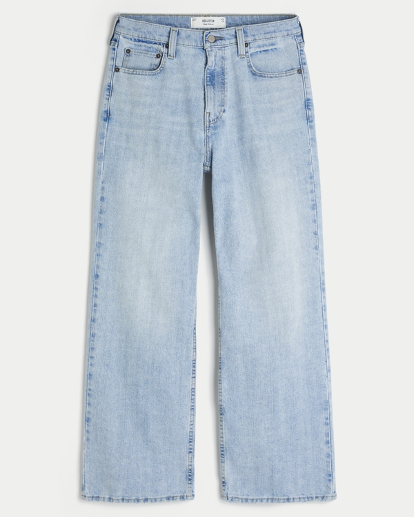 Light Wash Baggy Bootcut Jeans